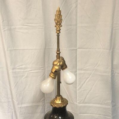 Lot 12 - Vintage Two Bulb Lamp LOCAL PICK UP ONLY