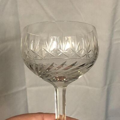 Lot 17 - Cut Glass Wine Stems