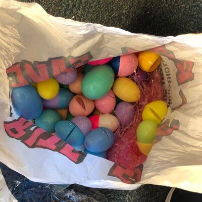 Lot 71 - Plastic Easter Eggs and Easter Grass