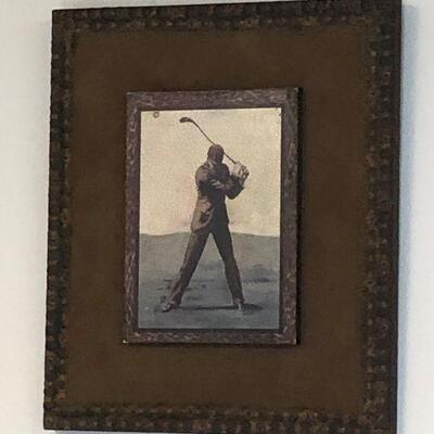 Lot 77 - Vintage Golfer on Modern Wall Art