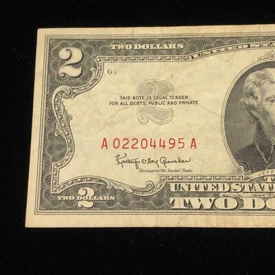 Lot 86 - 1963 Red Seal $2 Bill