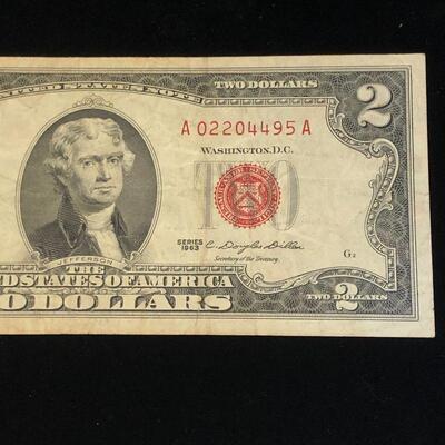 Lot 86 - 1963 Red Seal $2 Bill