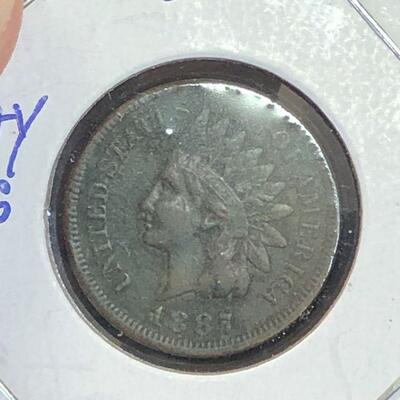 Lot 91 - 1887 Indian Head Penny