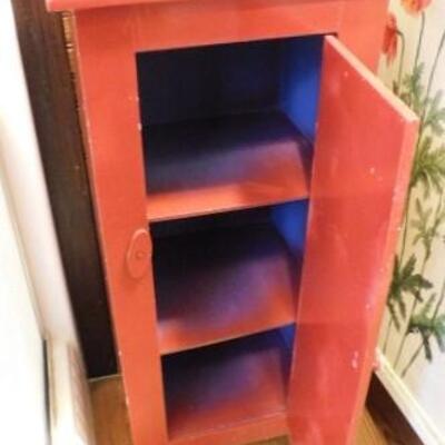 Solid Wood Primitive Storage Cabinet 12