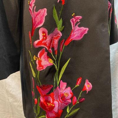 NWT Luochezhan Pink Floral Snap Front Formal Wear Jacket Size XXXL **read description on size** YD#020-1220-02024