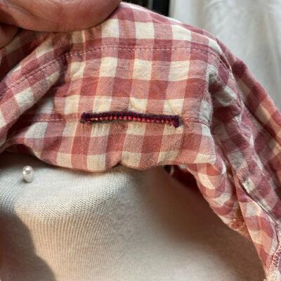 Floral Embroidered Gingham Plaid Button Front Shirt YD#020-1220-02026
