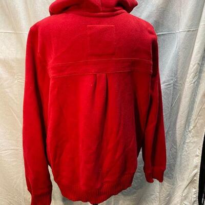 Old Navy Red Fleece Long Sleeve Jacket Size XXL YD#020-1220-02036