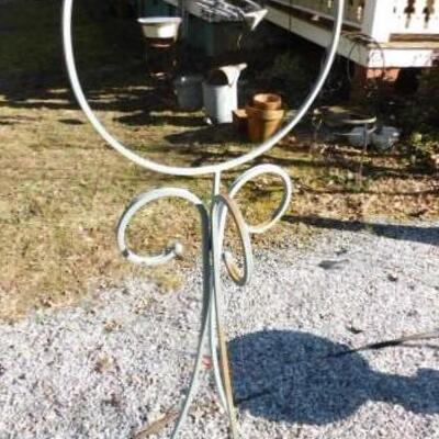 Vintage Wrought Iron Chime or Plant Holder 20