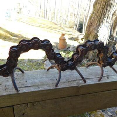 Salvage Yard Art Chain Caterpillar 17