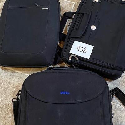 Lot 438 - Computer cases and backpack