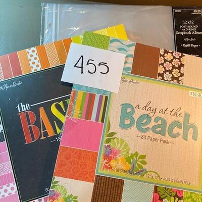 Lot 455 - scrapbook paper lot