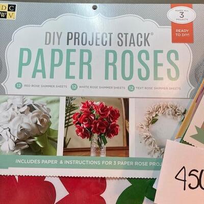 Lot 456 - paper flowers books