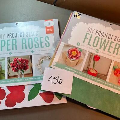 Lot 456 - paper flowers books