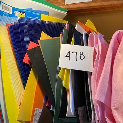 Lot 478 - craft foam and felt