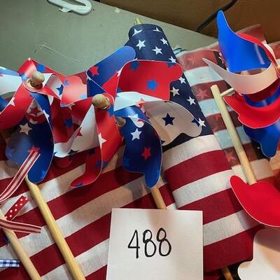 Lot 488 - Flags and Pinwheels 