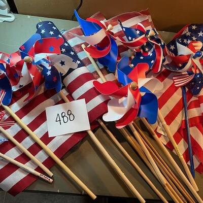 Lot 488 - Flags and Pinwheels 