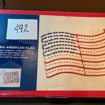 Lot 492 - lighted flag