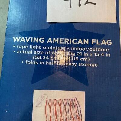 Lot 492 - lighted flag