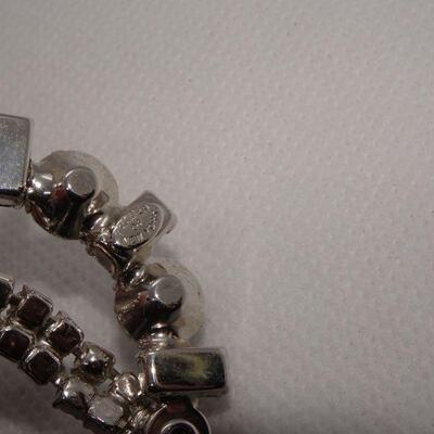 Signed Gorgeous Rhinestone KRAMER of New York Brooch, Statement Jewelry - Reserve 