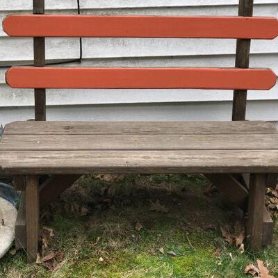Pair of outdoor benches