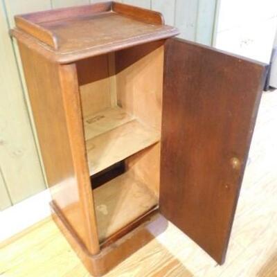 Vintage Solid Wood Cabinet with Single Door 14