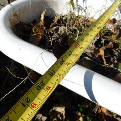 Vintage Porcelain Tub or Trough on Metal Stand 39:x18