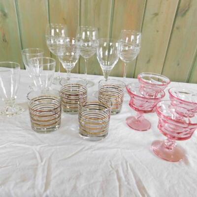 Collection of Vintage Crystal and Brand Drink Ware