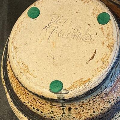 Dan Gauthier Lidded Ceramic Pot  Salt fired and glazed studio ceramic