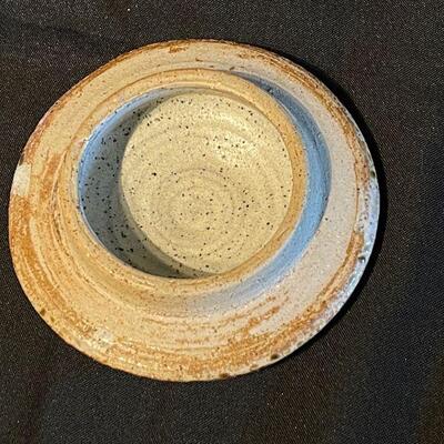 Dan Gauthier Lidded Ceramic Pot  Salt fired and glazed studio ceramic