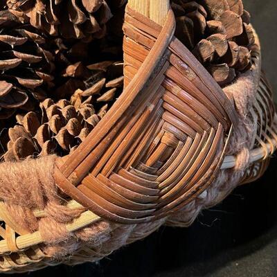 Marilyn Bushyhead Kindsvatter Cherokee Melon Basket Late 20th C.