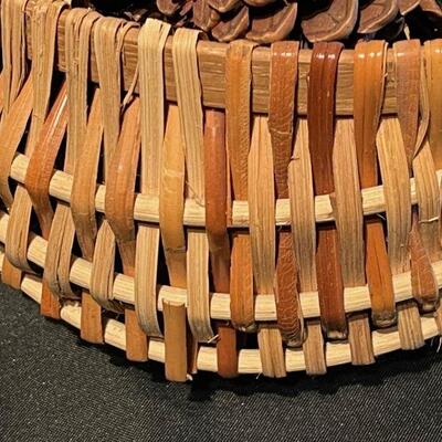 Marilyn Bushyhead Kindsvatter Cherokee Melon Basket Late 20th C.