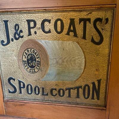 1890's Classic American Merchandising Spool Cabinet
