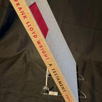 Frank Lloyd Wright "A Testament" First Edition Book