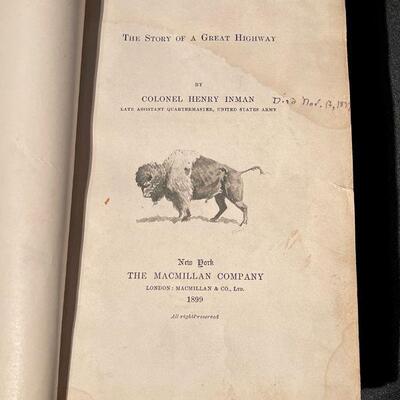 "The Old Santa Fe Trail" Colonel Henry Inman First Edition Single Binding 
