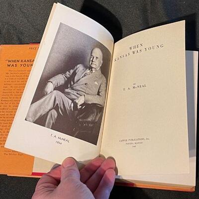 "When Kansas Was Young"  T.A. McNiel First Edition 1922