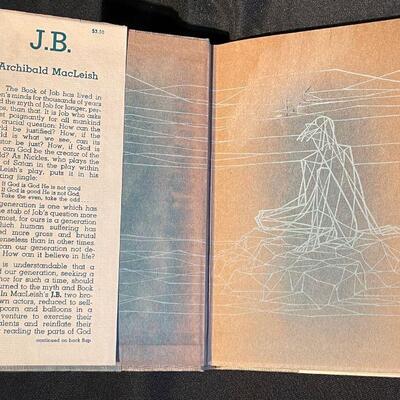 "J.B." Archibald Macleish Signed 1958 Edition
