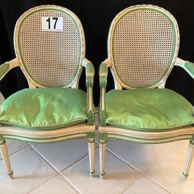 LOT#17LR: Pair of Provincial Chairs #2