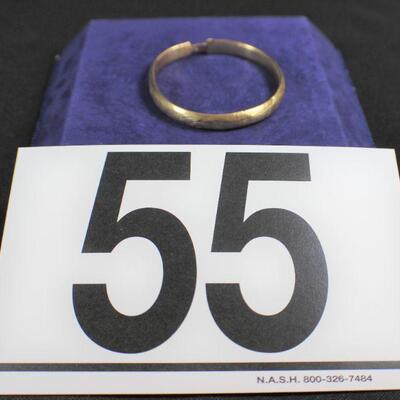 LOT#55J: Stamped 14K Gold Bangle Bracelet