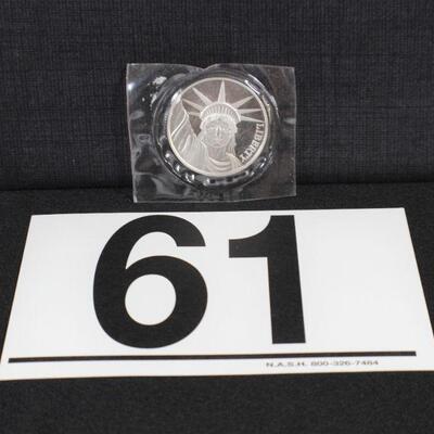 LOT#61J: Liberty Silver Round #1