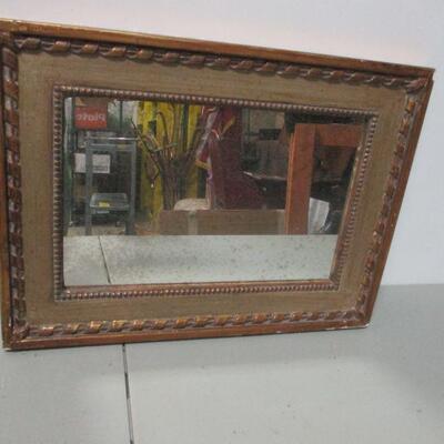 Lot 113 - Vintage Framed Mirror 21 1/2