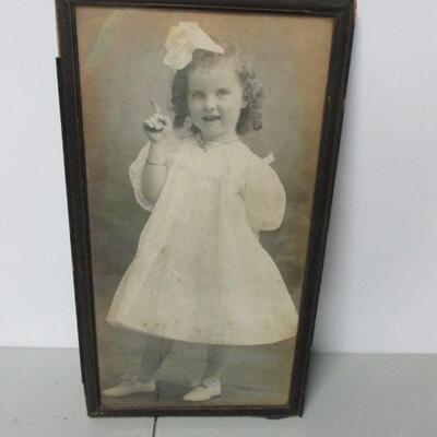 Lot 114 - Vintage Child Picture  19 1/2