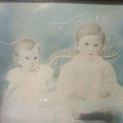 Lot 119 - Hand Tinted Photograph Of Two Children 16