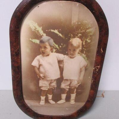 Lot 120 - Portrait Of Two Young Children 17 1/4