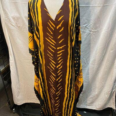 Vintage Ethnic Patterned Kaftan Caftan by Sante Classics Size OS YD#020-1220-02055