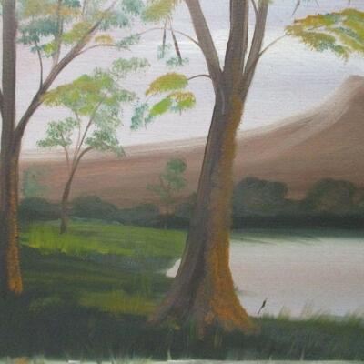 Lot 128 - Painted Landscape Picture 33 1/2" X 15 3/4"