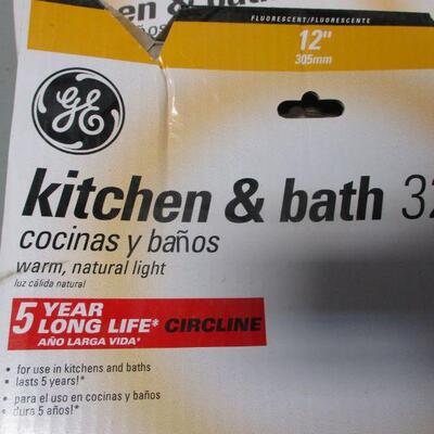 Lot 133 - Kitchen & Bath Circle Lights 12" & 15 1/2"