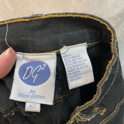 Diane Gilman DG2 Dark Rinse Denim Jeans Size 16T YD#020-1220-02063