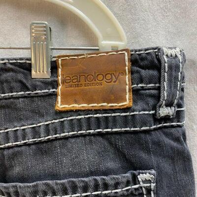Jeanology Studio Limited Edition Denim Jeans Dark Gray Rinse Size 18 YD#020-1220-02066