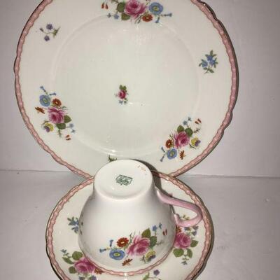 Large lot of Shelley tea cups England