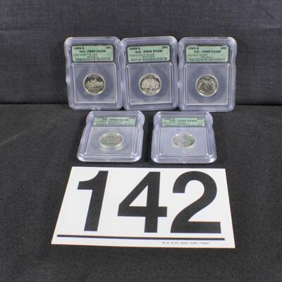 LOT#142J: 1999 S ICG Certified State Quarters